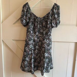 ae knit tank babydoll dress AE Sunchaser Babydoll V-Neck Knit Mini Dress Women's Gray XS